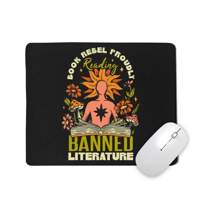 Proudly Reading Banned Literature Banned Books Mousepad