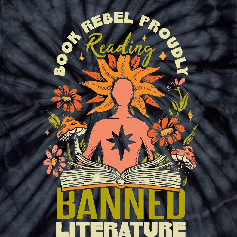 Proudly Reading Banned Literature Banned Books Tie-Dye T-Shirt