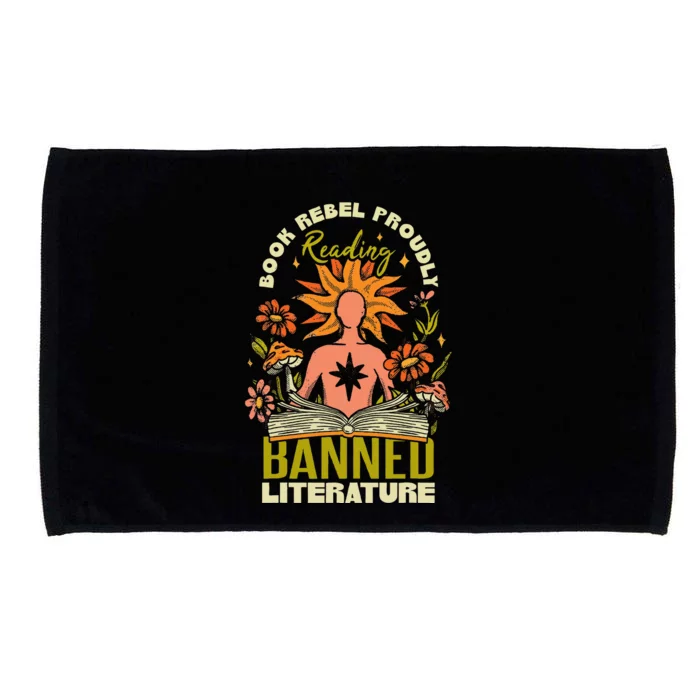 Proudly Reading Banned Literature Banned Books Microfiber Hand Towel