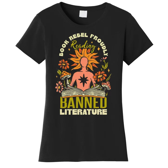 Proudly Reading Banned Literature Banned Books Women's T-Shirt