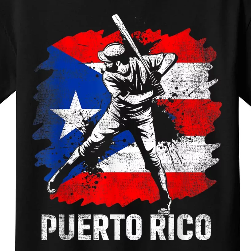 Puerto Rican Baseball Player Puerto Rico Flag Baseball Fans Shirt