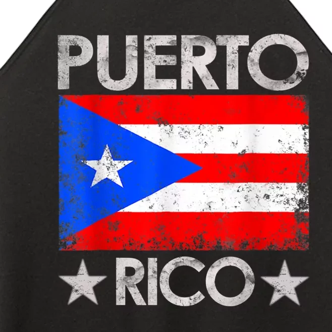 Puerto Rican Baseball Player Puerto Rico Flag Baseball Women’s Perfect Tri Rocker Tank