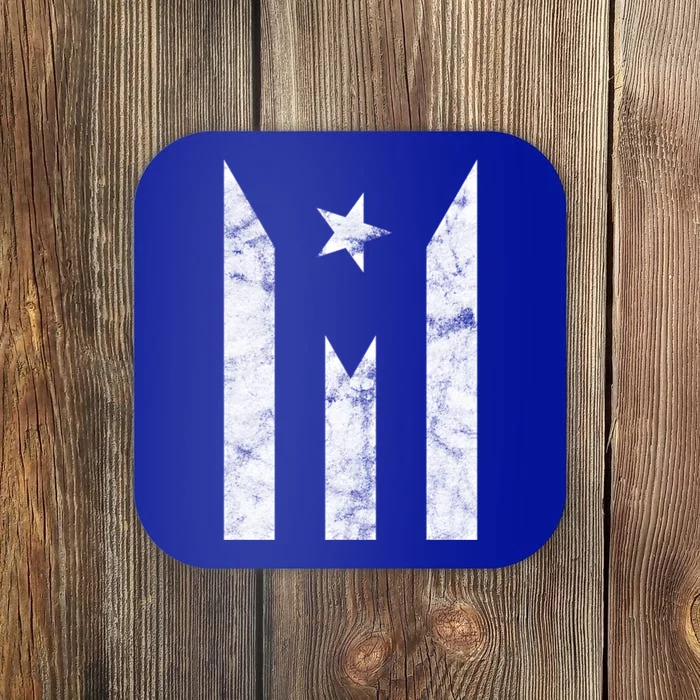 Puerto Rico Black Flag Puerto Rican Pride Independent Gift Coaster