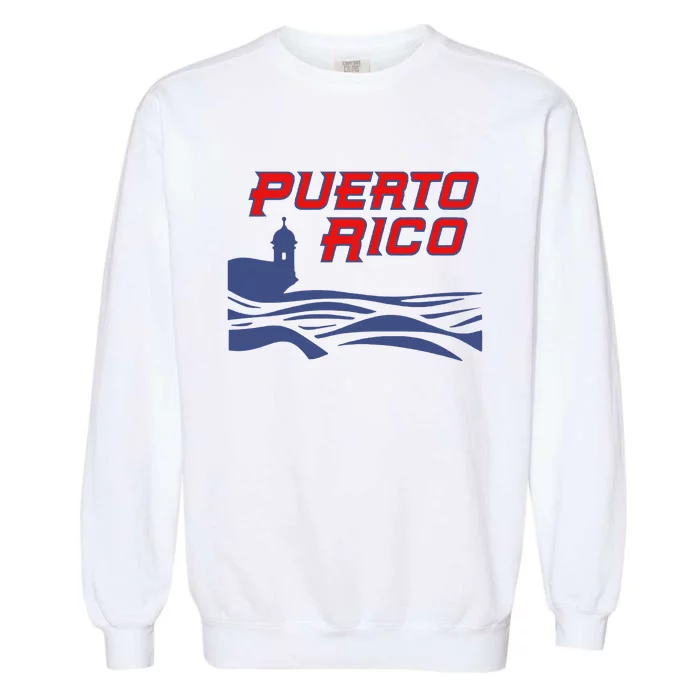 Puerto Rico Clasico Mundial Beisbol Diseo Para Garment-Dyed Sweatshirt