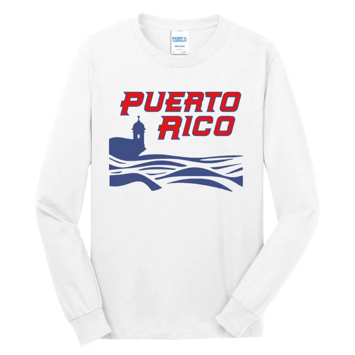 Puerto Rico Clasico Mundial Beisbol Diseo Para Tall Long Sleeve T-Shirt