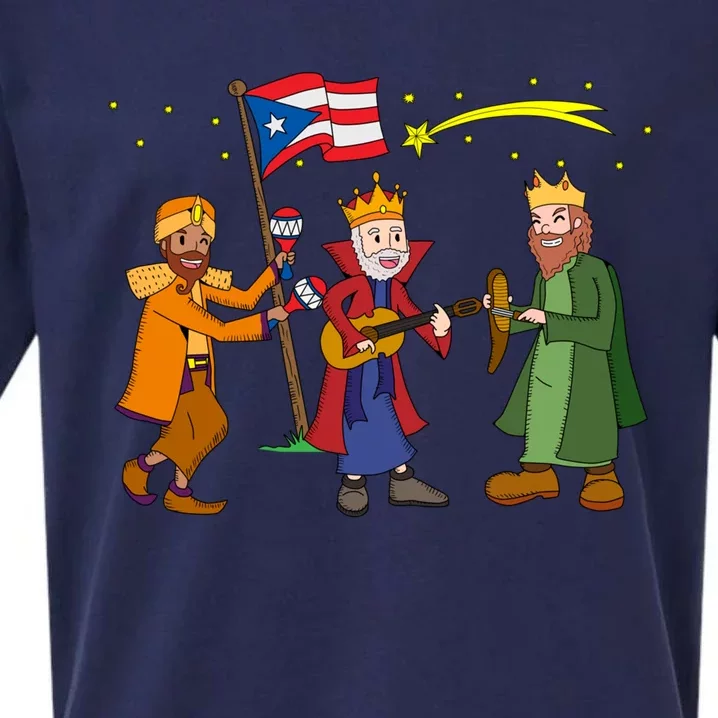 Puerto Rico Christmas Tres Reyes Magos Three Wise Cute Gift Sueded Cloud Jersey T-Shirt