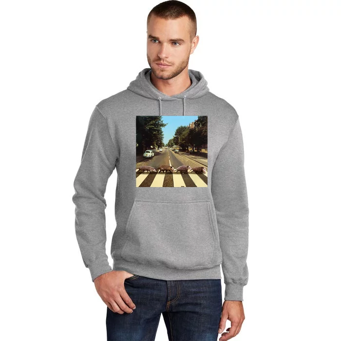 Possums Road Crossing Parody Opposum Lover Tall Hoodie