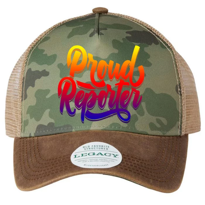 Proud Reporter Correspondent Press Member Journalist Gift Legacy Tie Dye Trucker Hat