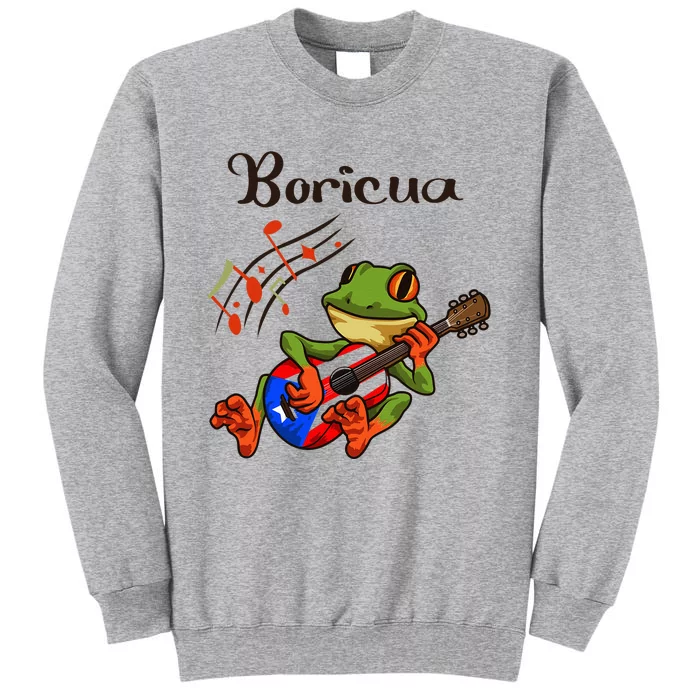 Puerto Rico Coqui Frog Puerto Rican Music Tall Sweatshirt