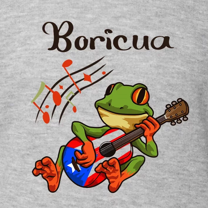 Puerto Rico Coqui Frog Puerto Rican Music Toddler Sweatshirt