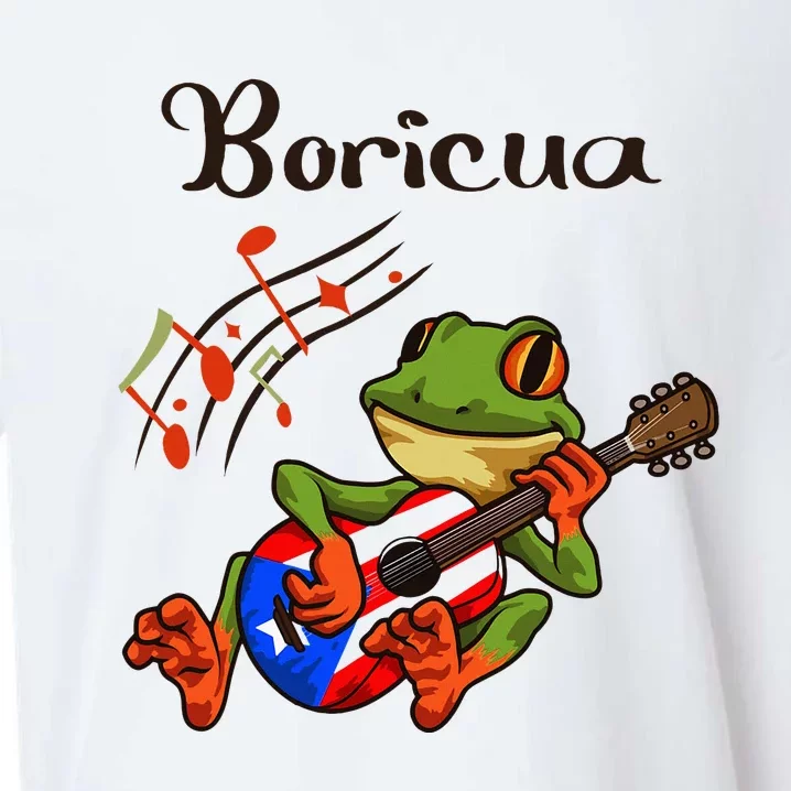 Puerto Rico Coqui Frog Puerto Rican Music Sueded Cloud Jersey T-Shirt