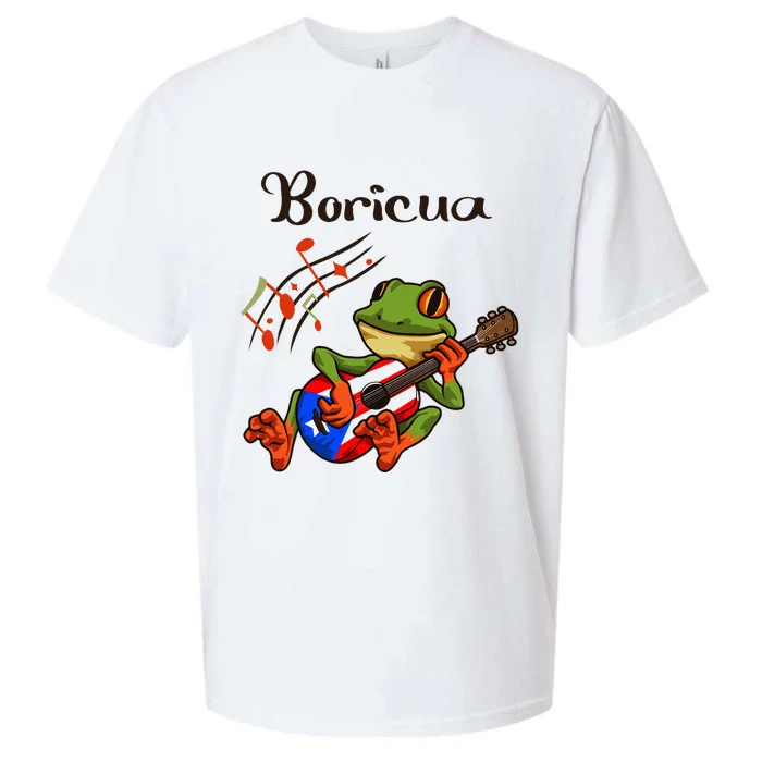 Puerto Rico Coqui Frog Puerto Rican Music Sueded Cloud Jersey T-Shirt