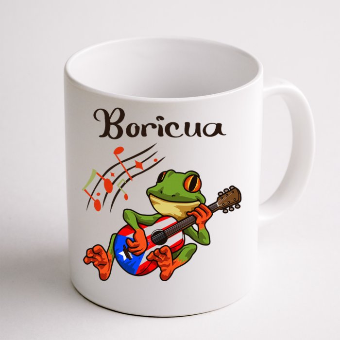 Puerto Rico Coqui Frog Puerto Rican Music Front & Back Coffee Mug