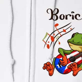 Puerto Rico Coqui Frog Puerto Rican Music Full Zip Hoodie