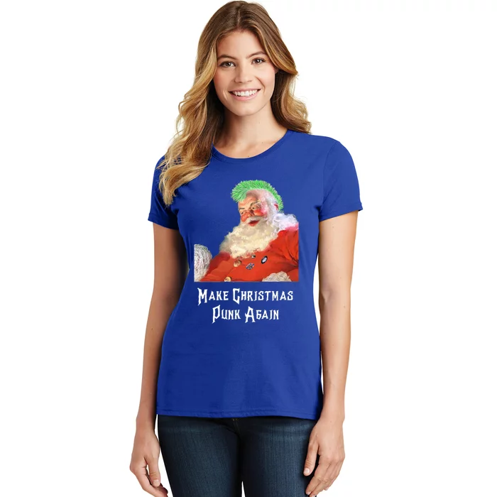 Punk Rock Christmas Santa Punk Rock Great Gift Women's T-Shirt