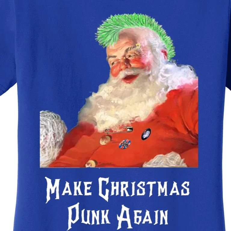 Punk Rock Christmas Santa Punk Rock Great Gift Women's T-Shirt