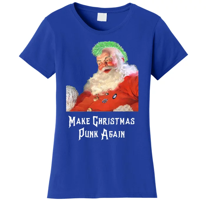 Punk Rock Christmas Santa Punk Rock Great Gift Women's T-Shirt