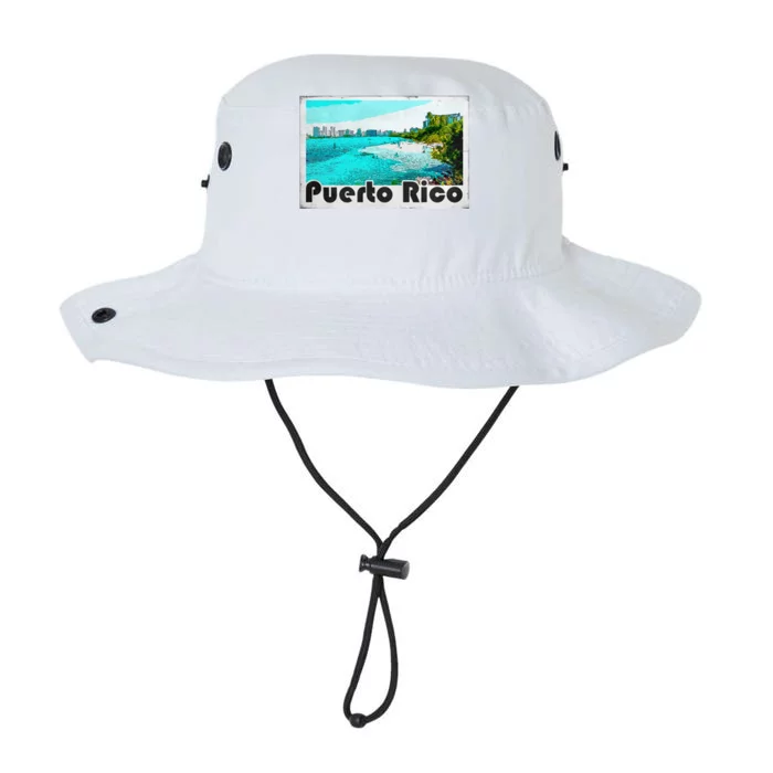 Puerto Rico Caribbean Retro Poster Legacy Cool Fit Booney Bucket Hat