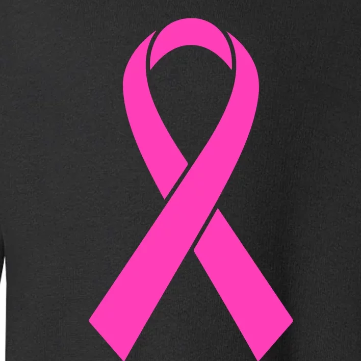 Pink Ribbon Cancer Day Breast Cancer Awareness Toddler Sweatshirt