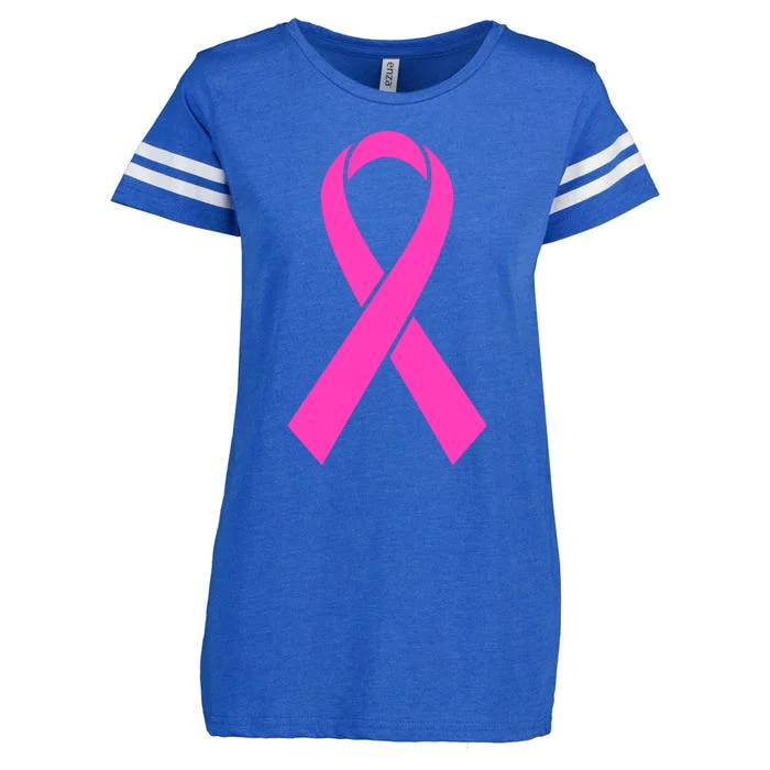 Pink Ribbon Cancer Day Breast Cancer Awareness Enza Ladies Jersey Football T-Shirt