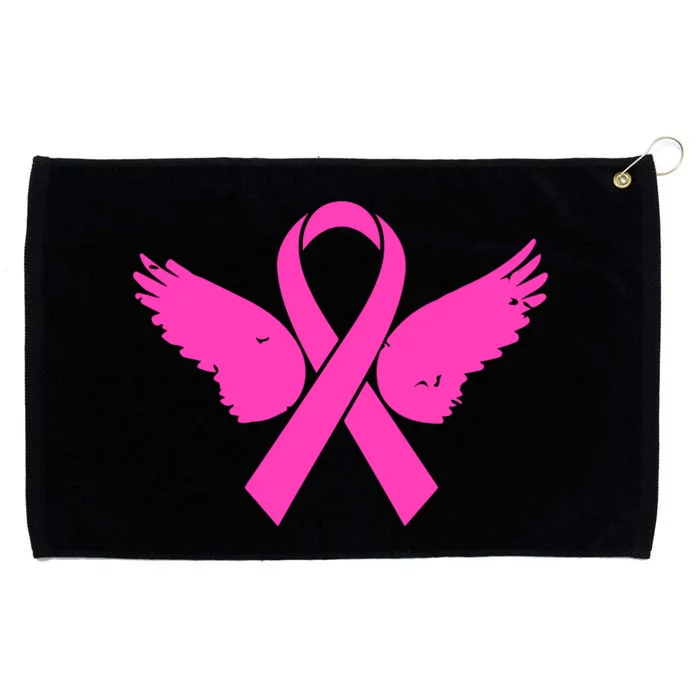 Pink Ribbon Cancer Day Breast Cancer Awareness Grommeted Golf Towel