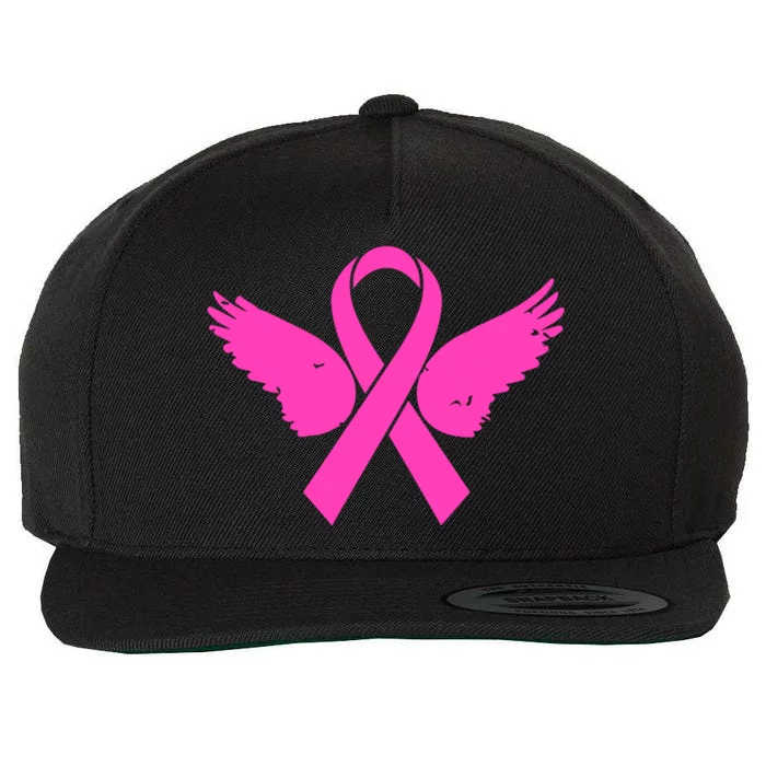 Pink Ribbon Cancer Day Breast Cancer Awareness Wool Snapback Cap