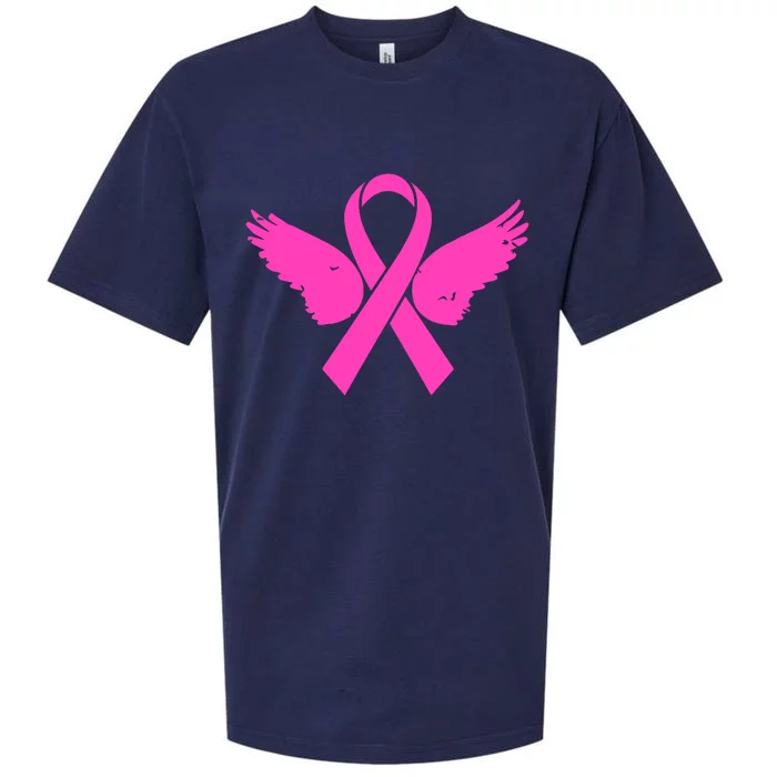 Pink Ribbon Cancer Day Breast Cancer Awareness Sueded Cloud Jersey T-Shirt