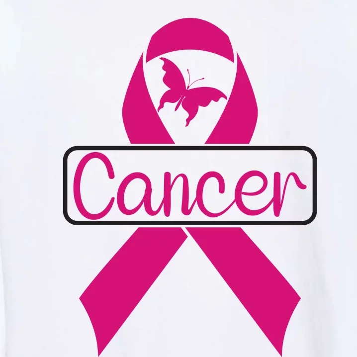 Pink Ribbon Cancer Day Breast Cancer Awareness Garment-Dyed Sweatshirt