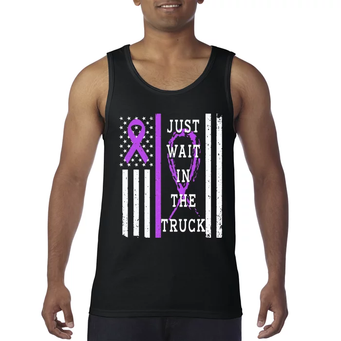 Purple Ribbon Cancer Awareness Day Support and Stand Strong Tank Top