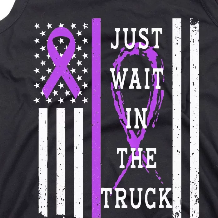 Purple Ribbon Cancer Awareness Day Support and Stand Strong Tank Top