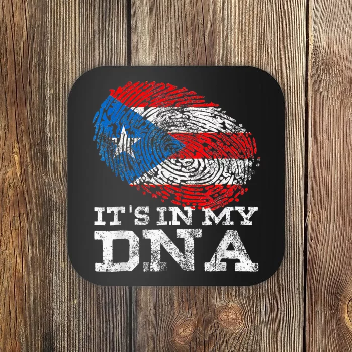 Puerto Rico DNA Celebrating Hispanic Heritage Month Coaster