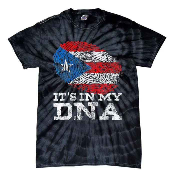 Puerto Rico DNA Celebrating Hispanic Heritage Month Tie-Dye T-Shirt