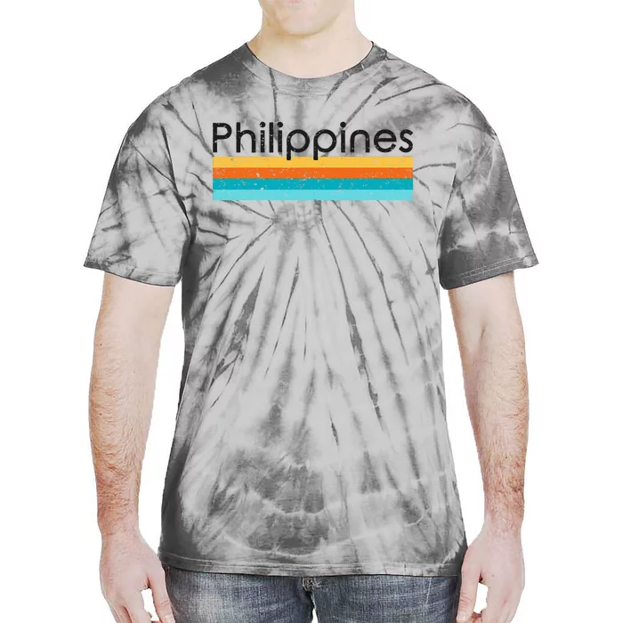 Philippines Retro Design Tie-Dye T-Shirt