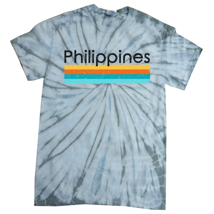 Philippines Retro Design Tie-Dye T-Shirt