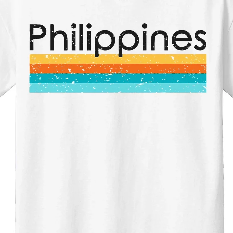 Philippines Retro Design Kids T-Shirt