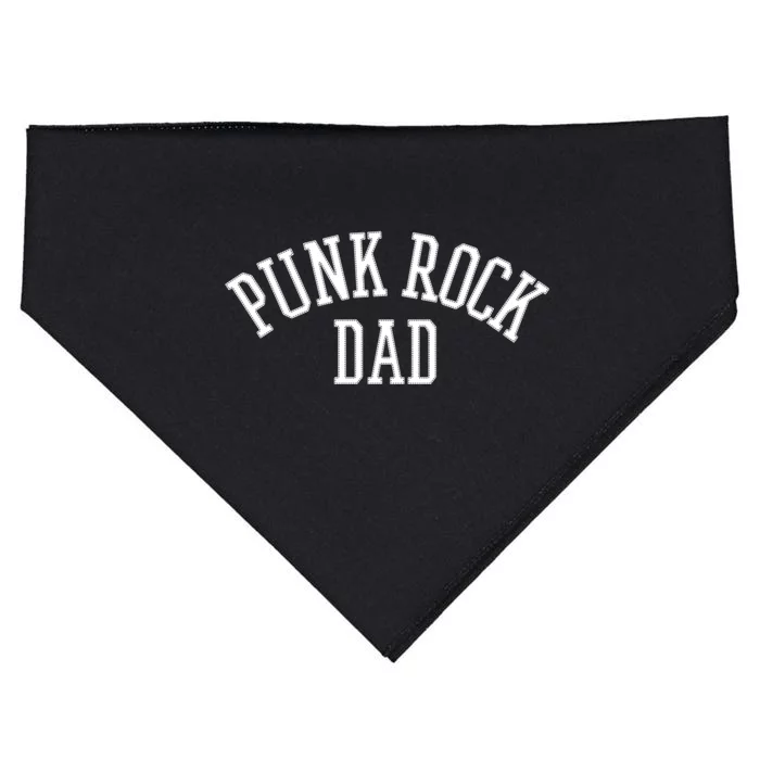 Punk Rock Dad Gift Tattoos Punker Rocker Ska Band Music Funny Gift USA-Made Doggie Bandana