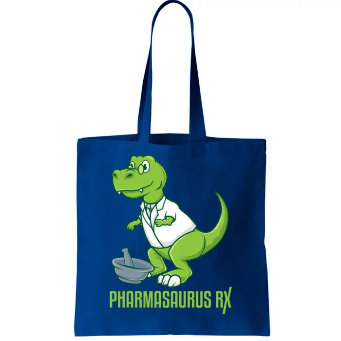 Pharmasaurus Rx Dinosaur Pharmacist Meds Dispensary Pills Cool Gift Tote Bag