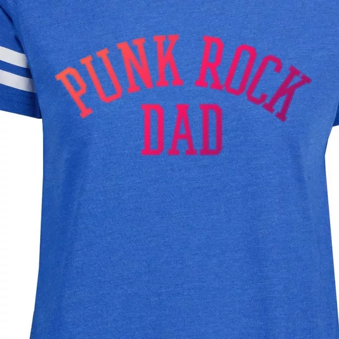 Punk Rock Dad Gift Tattoos Punker Rocker Ska Band Music Funny Gift Enza Ladies Jersey Football T-Shirt