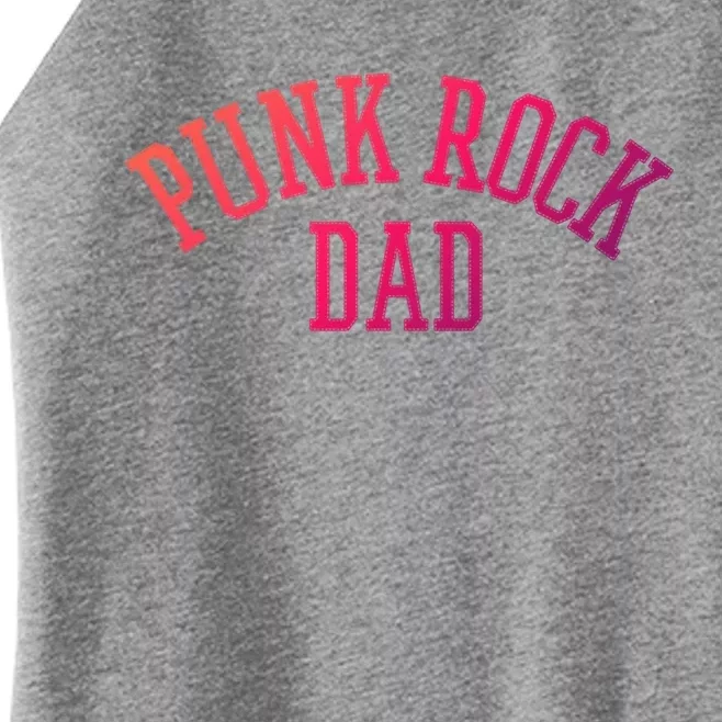 Punk Rock Dad Gift Tattoos Punker Rocker Ska Band Music Funny Gift Women’s Perfect Tri Rocker Tank