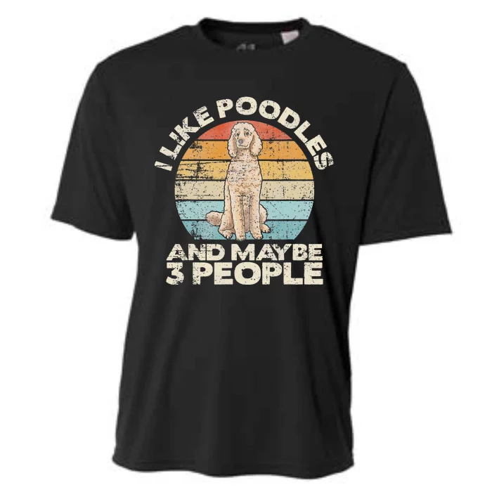 Poodle Retro Dog Lover Funny Poodle Cooling Performance Crew T-Shirt