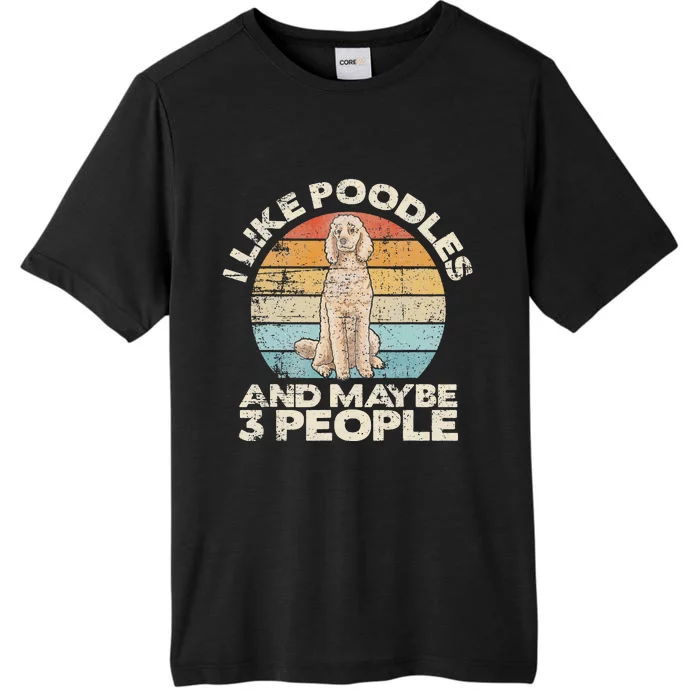 Poodle Retro Dog Lover Funny Poodle ChromaSoft Performance T-Shirt