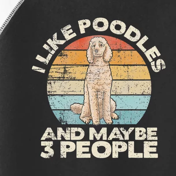 Poodle Retro Dog Lover Funny Poodle Toddler Fine Jersey T-Shirt