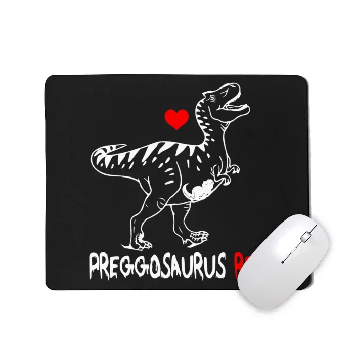 Pregosaurus Rex Dinosaur Pregnancy Announcement Gifts Mousepad