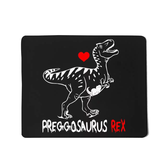 Pregosaurus Rex Dinosaur Pregnancy Announcement Gifts Mousepad