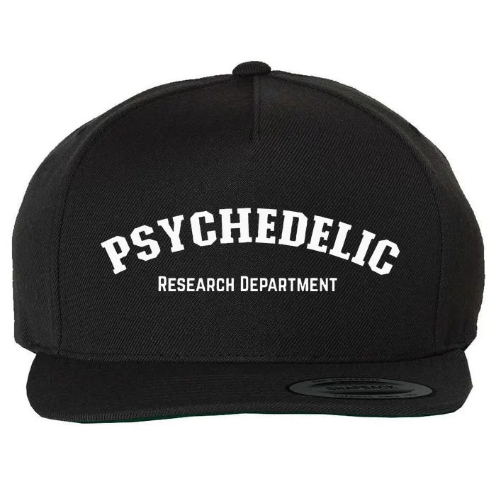 Psychedelic Research Department Funny Psychedelic Wool Snapback Cap