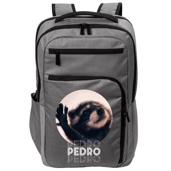 Pedro Racoon Dance Popular Internet Meme Mapache Dance Impact Tech Backpack