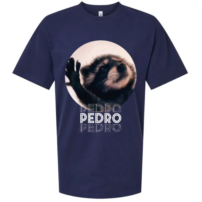 Pedro Racoon Dance Popular Internet Meme Mapache Dance Sueded Cloud Jersey T-Shirt