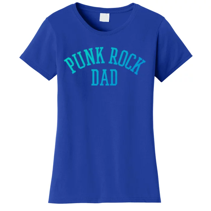 Punk Rock Dad Gift Tattoos Punker Rocker Ska Band Music Funny Gift Women's T-Shirt