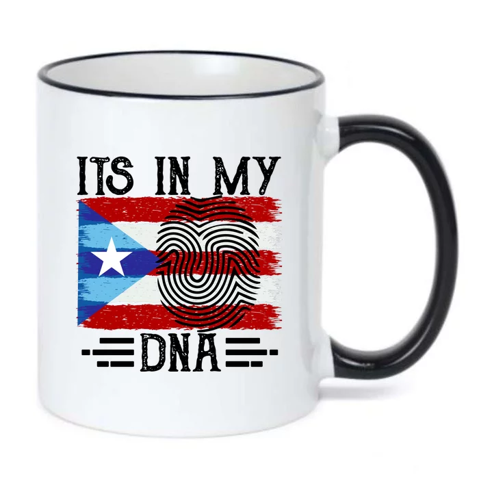 Puerto Rico Dna Black Color Changing Mug