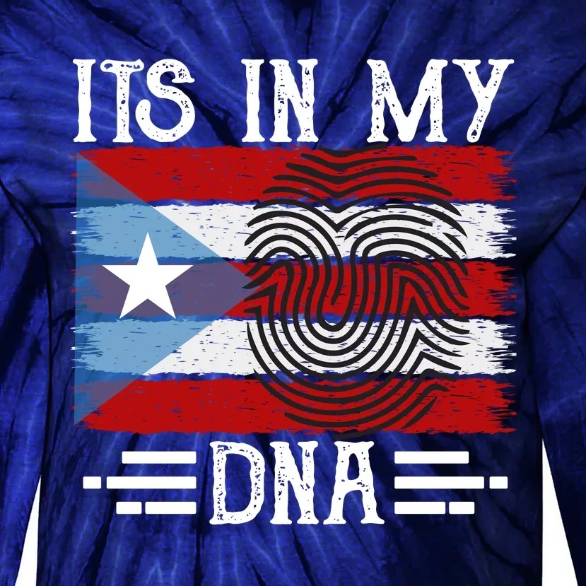 Puerto Rico Dna Tie-Dye Long Sleeve Shirt